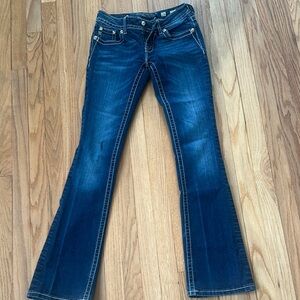 Miss Me Blue Flare Wide Leg Jeans